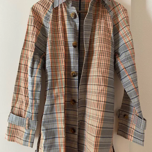 DARLING J.Lindeberg Plaid Trench Coat - Picture 5 of 7
